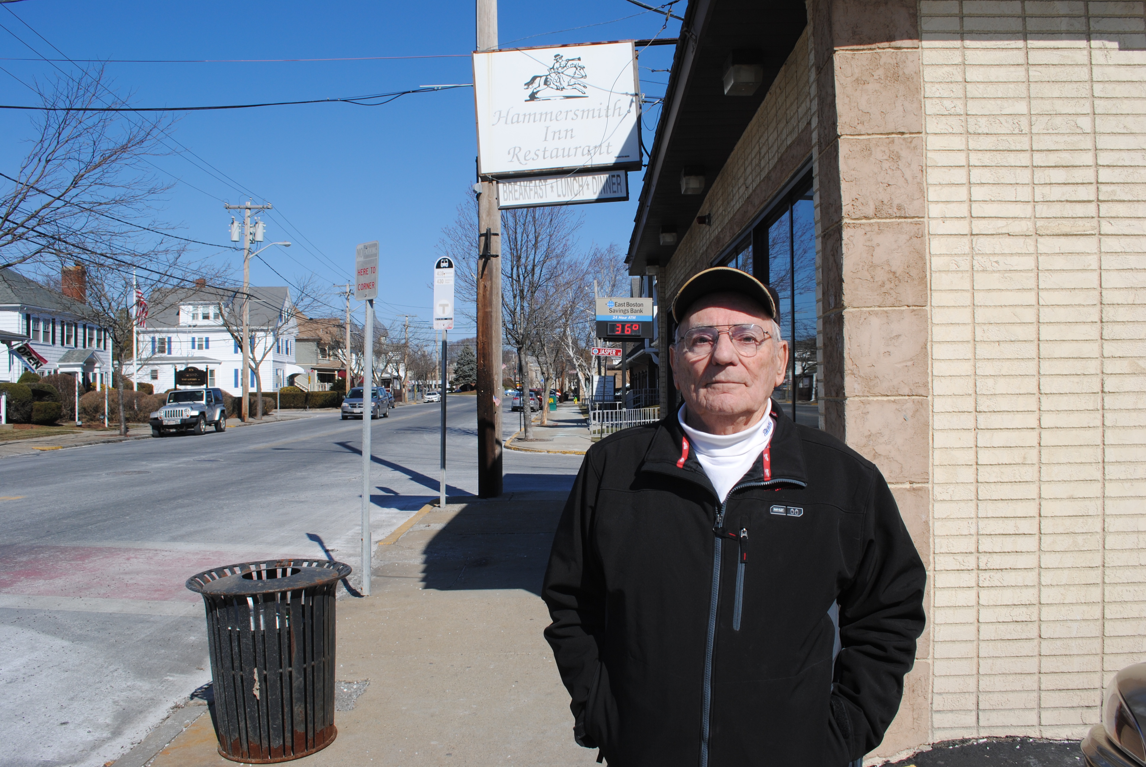 Gene Decareau, a lifelong resident, in central Saugus